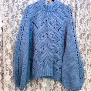 chunky cable knit sweater
